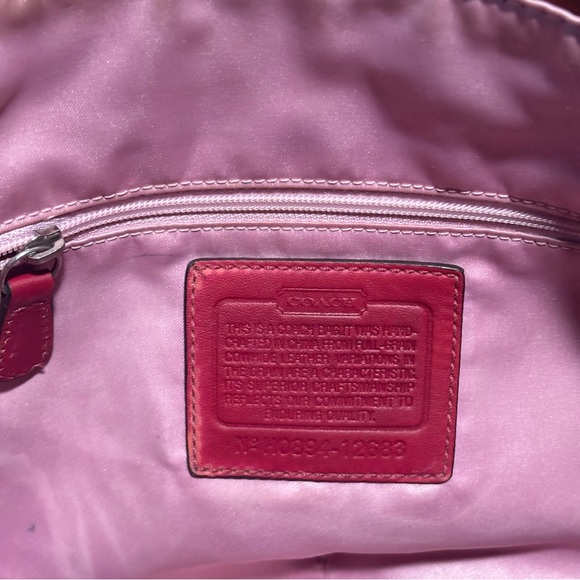 Coach Cherry Red Leather Hobo Bag - Picture 14 of 16